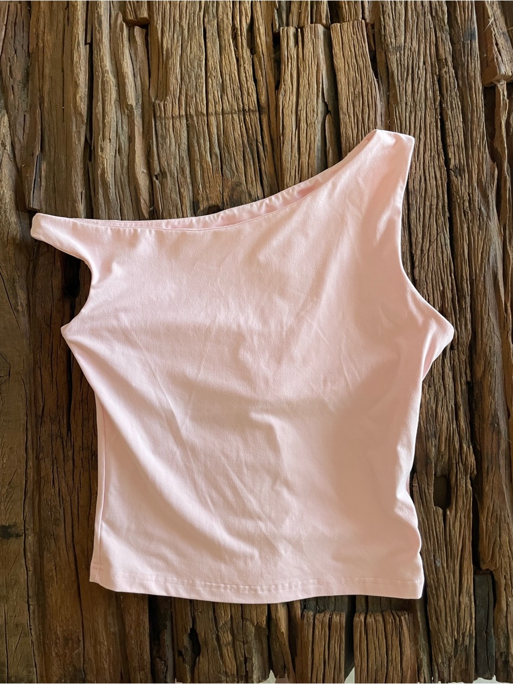 Women's One-Shoulder Pink Top